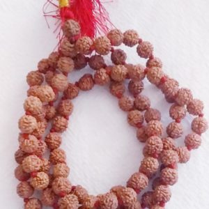 5 mukhi(panch mukhi )Rudraksh Mala 6.5mm(108+1) Indonesian beads.